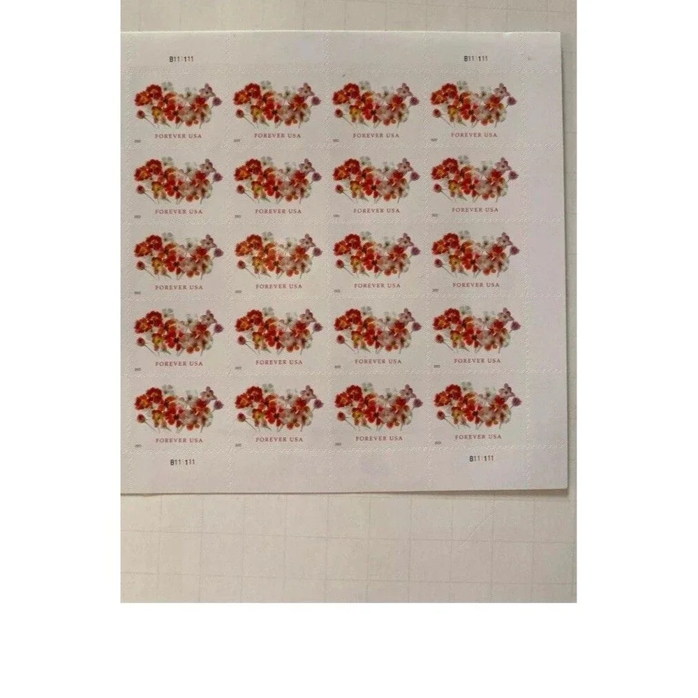 40 Forever USA Stamps ( 2 sheets ) Tulips flowers FP flower USPS first class US